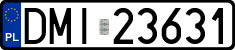 License plates of Poland, Regular car plates