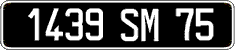 French license plate, FNI