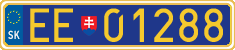 License plate of Slovakia, Diplomatic