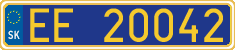 License plate of Slovakia, Diplomatic