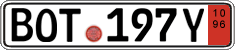 German license plate, Export transit plates