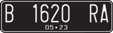 License plate of Indonesia, Regular plates