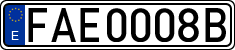 License plates of Spain, Official and military plates