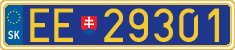 License plate of Slovakia, Diplomatic