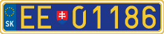 License plate of Slovakia, Diplomatic