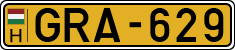 license plates of Hungary, Commercial vehicles (1990)