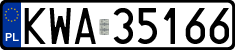License plates of Poland, Regular car plates