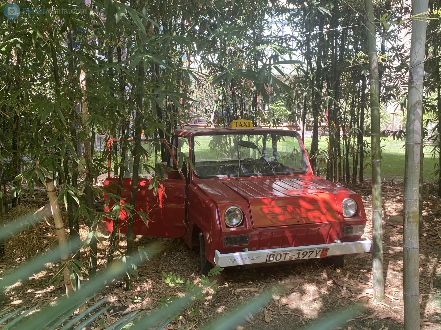 BOT 197 Y, License plate without vehicle 