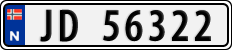 License plate of Norway, Cars