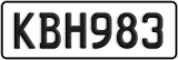 License plate of New Zealand, ABC1(23)