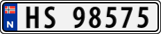 License plate of Norway, Cars