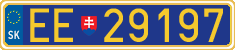 License plate of Slovakia, Diplomatic
