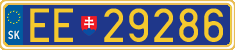 License plate of Slovakia, Diplomatic