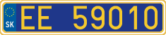 License plate of Slovakia, Diplomatic