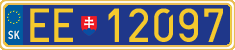 License plate of Slovakia, Diplomatic