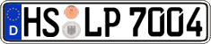 German license plate, Regular plates