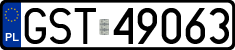 License plates of Poland, Regular car plates