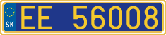 License plate of Slovakia, Diplomatic