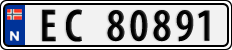 License plate of Norway, Cars