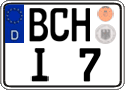 German license plate, Regular plates