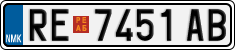 License plate of North Macedonia, Regular plates (2012)