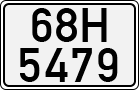 License plate of Vietnam, Cars