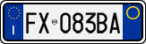 License plate of Italy, Cars (1994 year series)