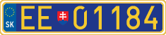 License plate of Slovakia, Diplomatic