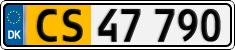 License plate of Denmark, Lower-taxed commercial vehicles