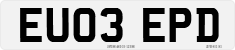 License plate of the United Kingdom, 2001 year system