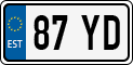 License plate of Estonia, Motorcycles