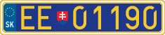 License plate of Slovakia, Diplomatic