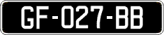 French license plate, SIV (oldtimers)