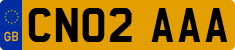 License plate of the United Kingdom, 2001 year system