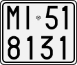 License plate of Italy, Motorcycles (1927 year series)