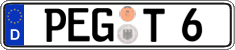 German license plate, Regular plates