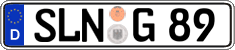 German license plate, Regular plates