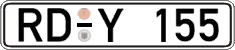 German license plate, Regular plates