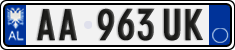 License plate of Albania, Cars (2011)