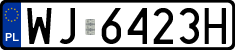 License plates of Poland, Regular car plates