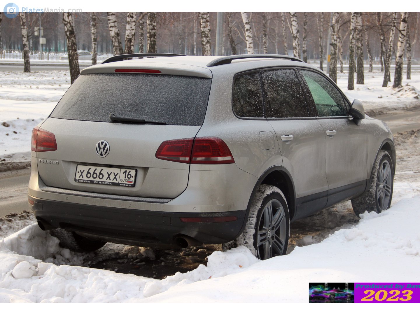 х 666 хх 16, Volkswagen Touareg 2nd gen (7P), 2010–2018