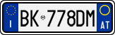 License plate of Italy, Cars (1994 year series)