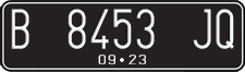 License plate of Indonesia, Regular plates