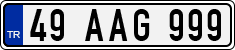 License plate of Turkey, Regular plates