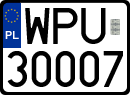 License plates of Poland, Regular car plates