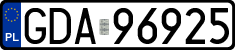 License plates of Poland, Regular car plates