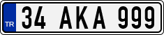 License plate of Turkey, Regular plates