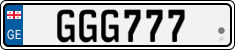 License plate of Georgia, Vanity Plates