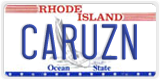Rhode Island, Vanity Plates