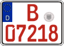 German license plate, Red license plates